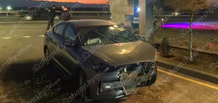 27-ամյա վարորդը Hyundai Elantra-ով բախվել է «Ադանա» ռեստորանի պատին. կա վիրավոր. shamshyan.com