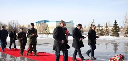 Սուրեն Պապիկյանը Ղազախստանում այցելել է «Հայրենիքի պաշտպանների» հուշահամալիր