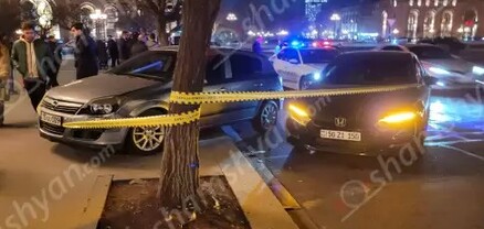 Հանրապետության հրապարակում բախվել են Opel-ն ու Honda-ն․ վերջինի վարորդը եղել է խմած, կա վիրավոր. shamshyan.com