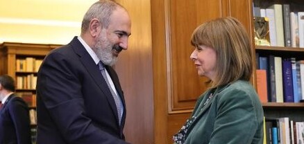 Կայացել է վարչապետ Փաշինյանի և Հունաստանի նախագահ Կատերինա Սակելլարոպուլուի հանդիպումը