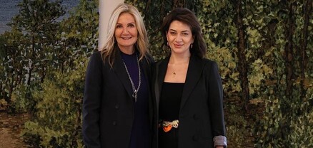 Աննա Հակոբյանը Հունաստանի վարչապետի կնոջ հետ այցելել է Աթենքի հայկական «Քալֆայան» պատկերասրահ
