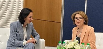 Ժաննա Անդրեասյանը հանդիպել է Վրաստանի խորհրդարանի մշակույթի մշտական հանձնաժողովի նախագահ Էլիսո Բոլկվաձեի հետ