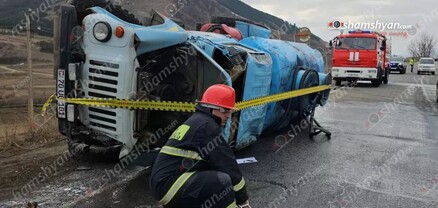 Լոռիում բախվել են Mercedes-ը, Opel-ն ու «ԳԱԶ-53» բենզատարը․ կա վիրավոր․ shamshyan.com