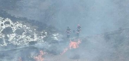 Վանաձոր-Սպիտակ ավտոճանապարհին այրվել է մոտ 10 հա խոտածածկույթ