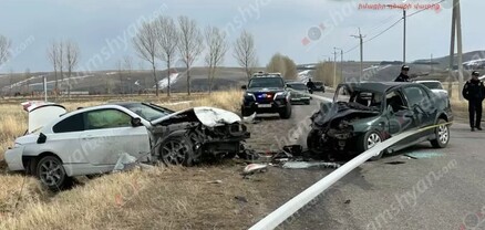 Գեղարքունիքի մարզում բախվել են «BMW» և «Opel»-ը. կա 1 զոհ 5 վիրավոր. shamshyan.com