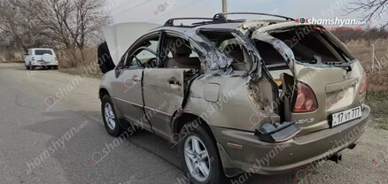 Արարատի մարզում բախվել են «Lexus»-ն ու տրավերտինով բարձված «КрАЗ»-ը․ կան վիրավորներ․ shamshyan.com