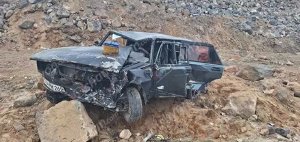 Արագածոտնի մարզում 33-ամյա վարորդը «ՎԱԶ 2107»-ով, մի քանի պտույտ շրջվելով, բախվել է քարերին․ կա վիրավոր․ shamshyan.com