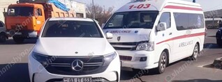 Աբովյան քաղաքում բախվել են շտապօգնության ավտոմեքենան և «Mercedes»-ը․ shamshyan.com