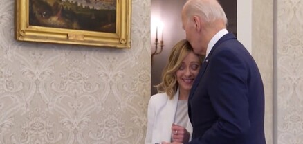 Բայդենը Սպիտակ տանը հանդիպումից հետո համբուրել է Իտալիայի վարչապետ Ջորջա Մելոնիին
