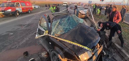 Արարատի մարզում բախվել են Nissan Tiida-ն և Volkswagen-ը․ կա 2 զոհ, 2 վիրավոր․ shamshyan.com
