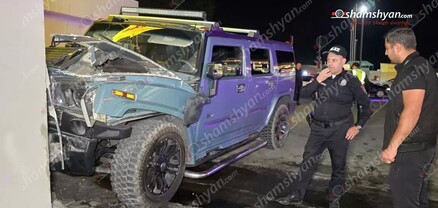 Երևանում բախվել են «Toyota»-ն ու «Hummer»-ը. կա վիրավոր. shamshyan.com