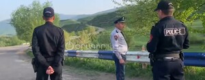 Ոստիկանները փակել են Բաղանիս-Ոսկեպար ճանապարհը