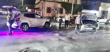 Երևանում բախվել են Toyota Camry-ն և Jeep Grand Cherokee-ն. shamshyan.com