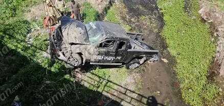 Արարատի մարզում Nissan-ը բախվել է կամրջի երկաթե արգելապատնեշին և մոտ 7 մետր բարձրությունից ընկել գետը. կա վիրավոր. shamshyan.com