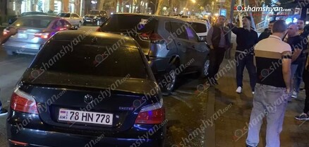 Երևանում բախվել են «BMW»-ն, 2 «Nissan»-ները, «Toyota»-ն ու «Mazda»-ն. shamshyan.com