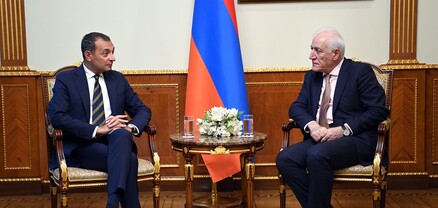 Նախագահ Վահագն Խաչատուրյանն ընդունել է Իտալիայի դեսպանին