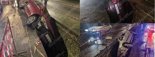 Երևանում Hyundai Elantra-ն, BMW-ն ու Opel-ը հայտնվել են «Գազպրոմ»-ի փորած փոսում. shamshyan.com