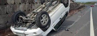 28-ամյա վարորդը «Mitsubishi Pajero»-ով «Չայնիի» ոլորաններում գլխիվայր շրջվել է. shamshyan.com