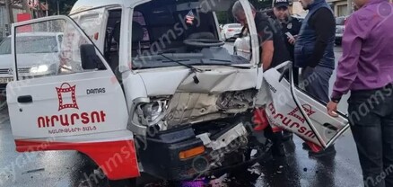 Երևանում բախվել են Mercedes-ն ու Daewoo-ն. կան վիրավորներ. shamshyan.com