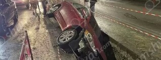 Երևանում Hyundai Elantra-ն հայտնվել է «Գազպրոմ»-ի փորած փոսում. shamshyan.com