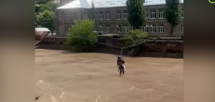 Փրկարարներն ուժերի գերլարումով օգնություն են հասցնում Սանահին կայարանի բնակիչներին