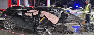 Երևանում 20-ամյա խմած վարորդը Mazda 5-ով կոտրել է էլեկտրասյունն ու բազալտե եզրաքարը. կան վիրավորներ. shamshyan.com