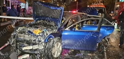 Երևանում բախվել են և 2 Toyota-ներն ու Honda-ն․ ավտոմեքենաներից մեկում հրդեհ է բռնկվել․ կան վիրավորներ․ shamshyan.com