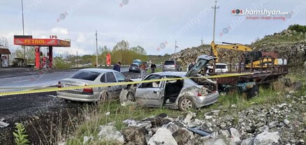 Գեղարքունիքում բախվել են «Mercedes»-ն ու 2 «Opel»-ները. կա 5 վիրավոր. shamshyan.com