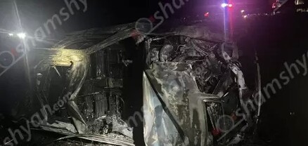 Շիրակի մարզում Mercedes-ը, մի քանի պտույտ շրջվելով, կողաշրջված հայտնվել է դաշտում և բռնկվել․ կա 1 զոհ, 1 վիրավոր․ shamshyan.com