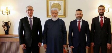 Համբիկ Սարաֆյանի գլխավորած պատվիրակությունը այցելել է Արամ Ա կաթողիկոսին