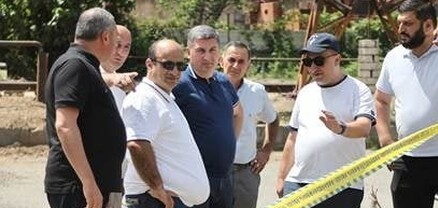 Գնել Սանոսյանը աղետի գոտում շրջայց է կատարել