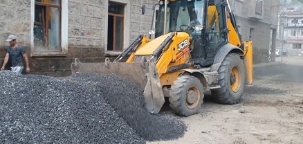 Քարկոփում կատարվում է բակերի, ճանապարհների խճապատում