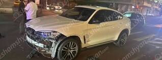 Երևանում բախվել են «BMW X6»-ն ու «Nissan»-ը․ shamshyan.com