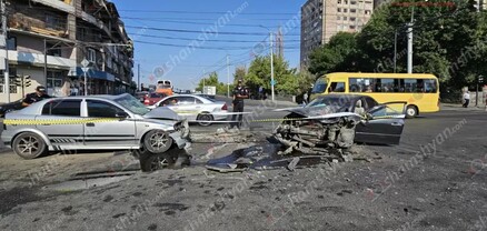 «Վստրեչի» խաչմերուկում բախվել են «Mazda»-ն ու 2 «Opel»-ները․ 3 վիրшվորներից մեկը երեխա է. shamshyan.com 