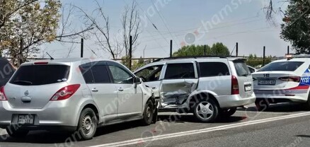 Երևանում բախվել են Nissan Tiida-ն ու Opel-ը. կա վիրավոր. shamshyan.com