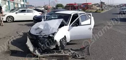 Երևանում՝ «Կանաչ» սուպերմարկետի մոտ, բախվել են Daewoo-ն  ու Dodge-ը. վիրավորն անչափահաս է. shamshyan.com