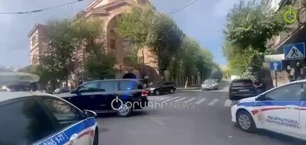 Վարորդներն ազդանշաններ են տալիս Նիկոլ Փաշինյանի ավտոշարասյանը