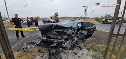 Աշտարակում բախվել են «Lexus»-ն ու «KamAZ» բետոնախառնիչը. կա վիրավոր. shamshyan.com