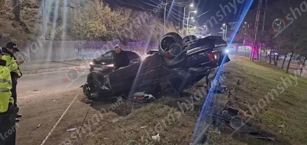 Երևանում 26-ամյա վարորդը BMW-ով գլխիվայր շրջվել է. shamshyan.com