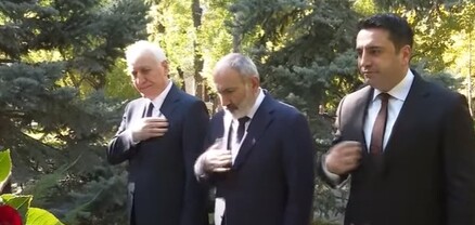 Փաշինյանը Հոկտեմբերի 27-ի հուշարձանի մոտ խաչակնքվում է․ հոգևորականի պարզաբանումը