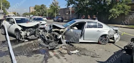 Երևանում բախվել են BMW-ն, Mercedes-ը և Mazda CX-30-ը. կան վիրավորներ. shamshyan.com