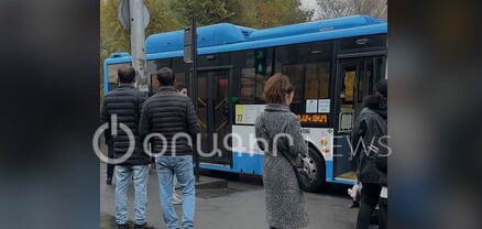 Երևանում բախվել են 77 համարի ավտոբուսը և մարդատարը