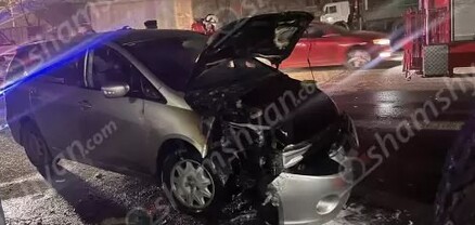 Երևանում հրդեհ է բռնկվել «Mitsubishi Grandis»-ում. shamshyan.com