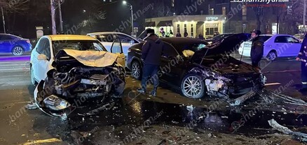 Կոմիտասի պողոտայում բախվել են «Chevrolet»-ն, «Toyota»-ն և «Nissan»-ը. կա 2 տուժած. shamshyan.com