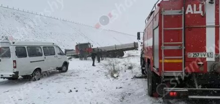 Ավտովթար՝ Արագածոտնի մարզում․ բախվել են բեռնատարը և Volkswagen-ը․ կան վիրավորներ․ shamshyan.com