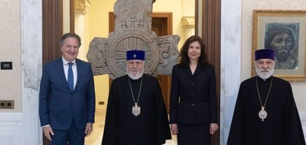 Ամենայն Հայոց Կաթողիկոսն ընդունել է ՀՀ-ում Իտալիայի նորանշանակ դեսպանին
