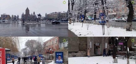 Գյումրիում իսկական ձմեռ է. տեսանյութ