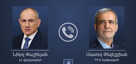Նիկոլ Փաշինյանն ու Մասուդ Փեզեշքիանը հեռախոսազրույց են ունեցել