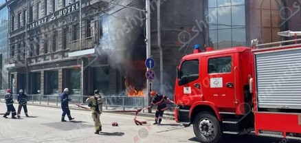 Հրդեհ՝ Երևանում հայտնի նախկին «Եվրոմոթորս» ավտոսրահի տարածքում. shamshyan.com