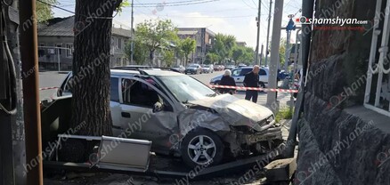 Երևանում ճակատ ճակատի բախվել են «Nissan»-ն ու «Opel»-ը. մեկ այլ «Opel» էլ կոտրել է լուսակիրն ու հայտնվել մայթին. կա 3 վիրավոր. shamshyan.com
